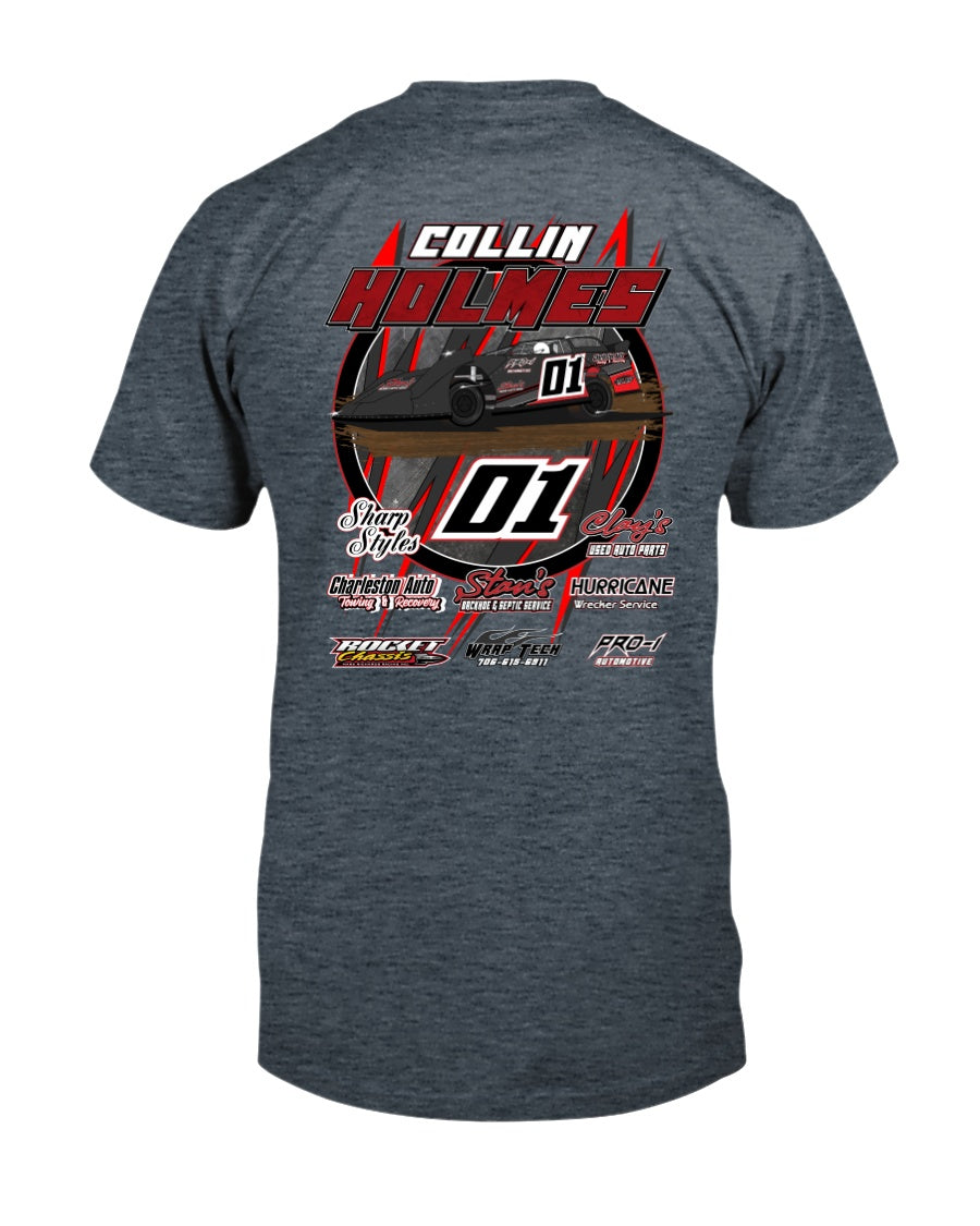 Collin Holmes 2020 - Red Bomb Graphics - Custom Dirt Racing Shirts