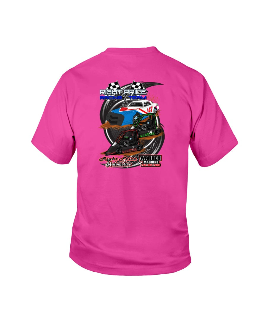 Right Price Racing Team 2020 Youth - Red Bomb Graphics - Custom Dirt Racing Shirts