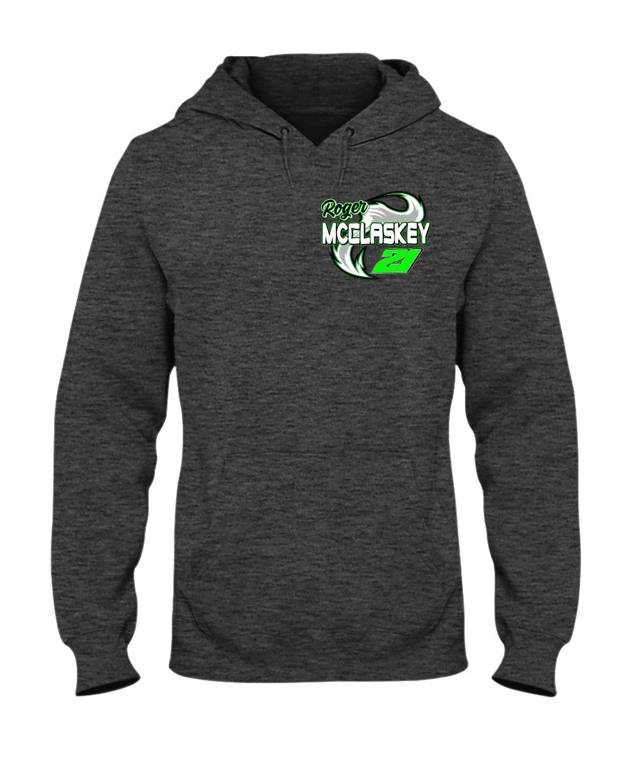 Roger McClaskey 2020 Hoodie - Red Bomb Graphics - Custom Dirt Racing Shirts