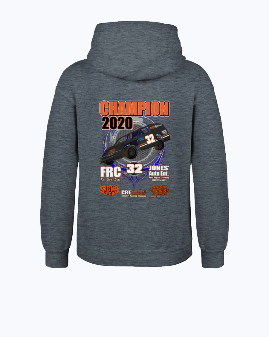 Brandon Furniss 2020 Champion Youth Hoodie - Red Bomb Graphics - Custom Dirt Racing Shirts