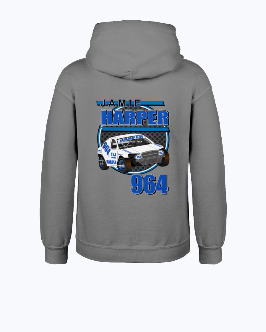 Jamie Harper 2020 Youth Hoodie - Red Bomb Graphics - Custom Dirt Racing Shirts