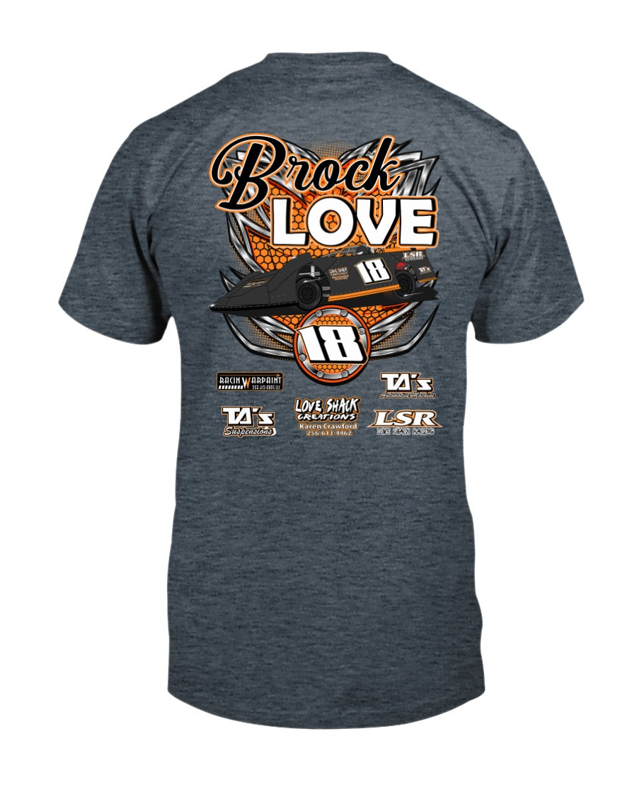 Brock Love 2020 - Red Bomb Graphics - Custom Dirt Racing Shirts