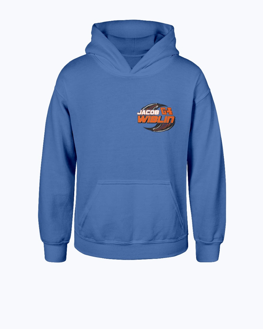 Jacob WIblin 2020 Youth Hoodie - Red Bomb Graphics - Custom Dirt Racing Shirts