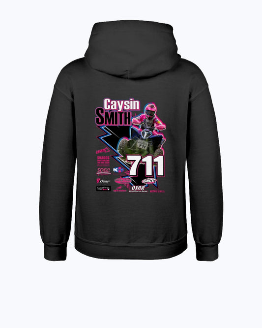 Caysin Smith 2020 Youth Hoodie - Red Bomb Graphics - Custom Dirt Racing Shirts