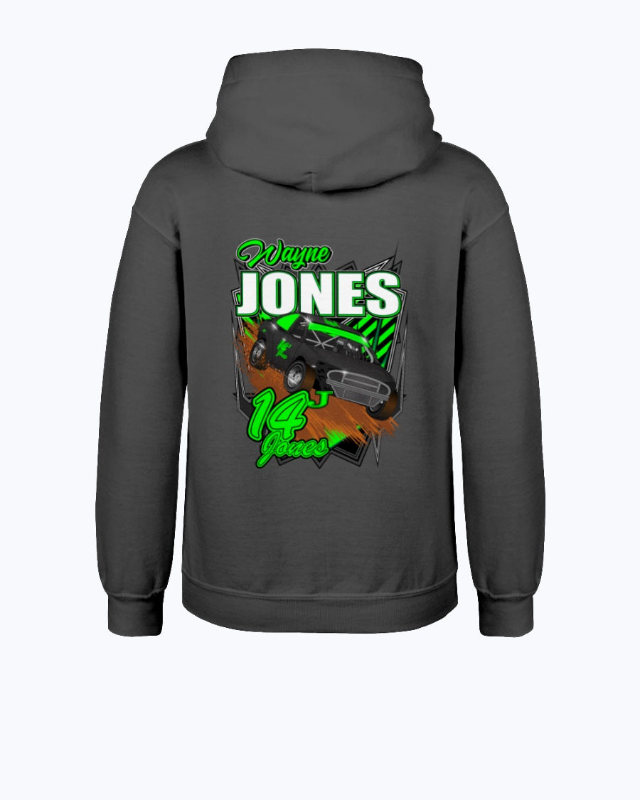 Wayne Jones 2020 Youth Hoodie - Red Bomb Graphics - Custom Dirt Racing Shirts