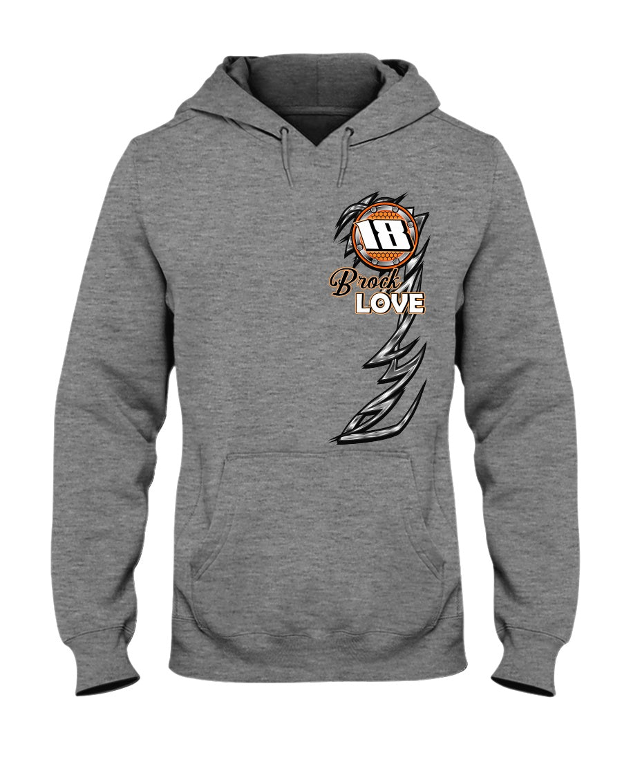 Brock Love 2020 Hoodie - Red Bomb Graphics - Custom Dirt Racing Shirts