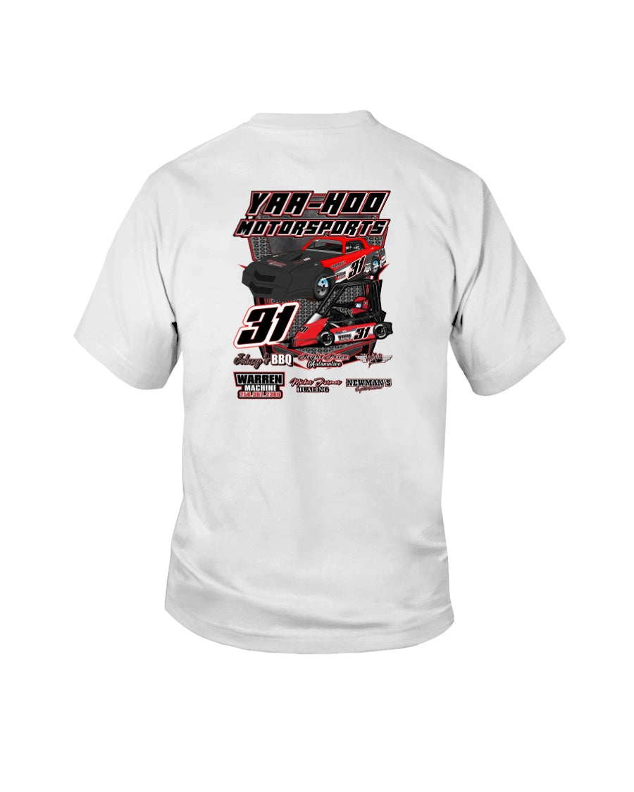 Yaa-Hoo Motorsports 2020 Youth - Red Bomb Graphics - Custom Dirt Racing Shirts