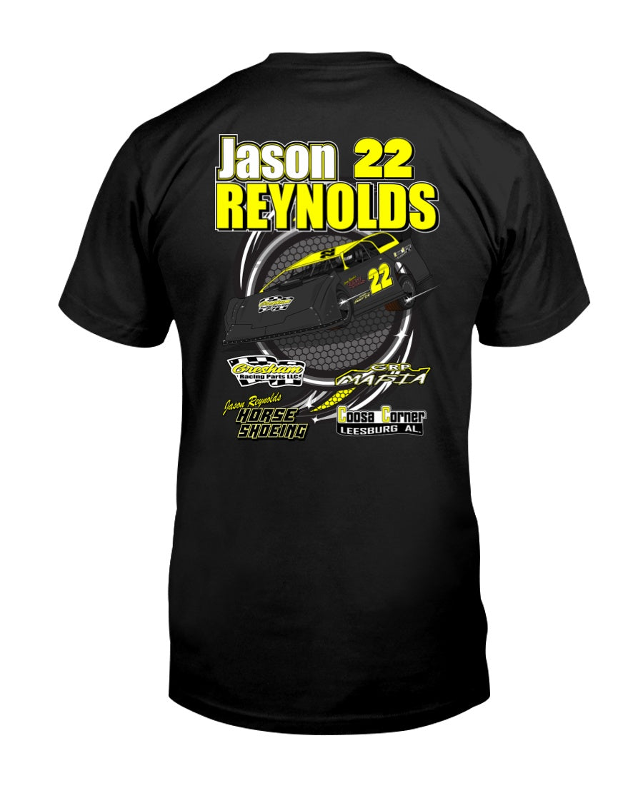 Jason Reynolds 2020 - Red Bomb Graphics - Custom Dirt Racing Shirts