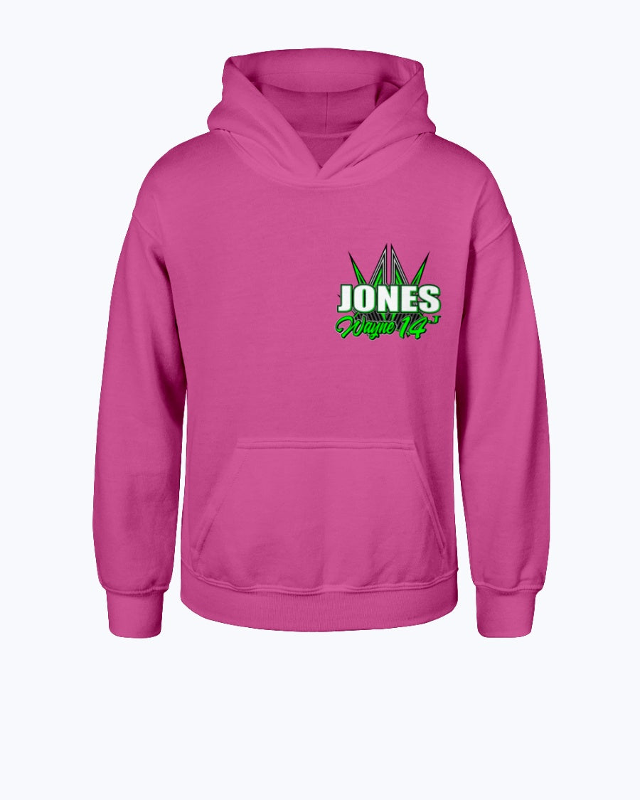 Wayne Jones 2020 Youth Hoodie - Red Bomb Graphics - Custom Dirt Racing Shirts