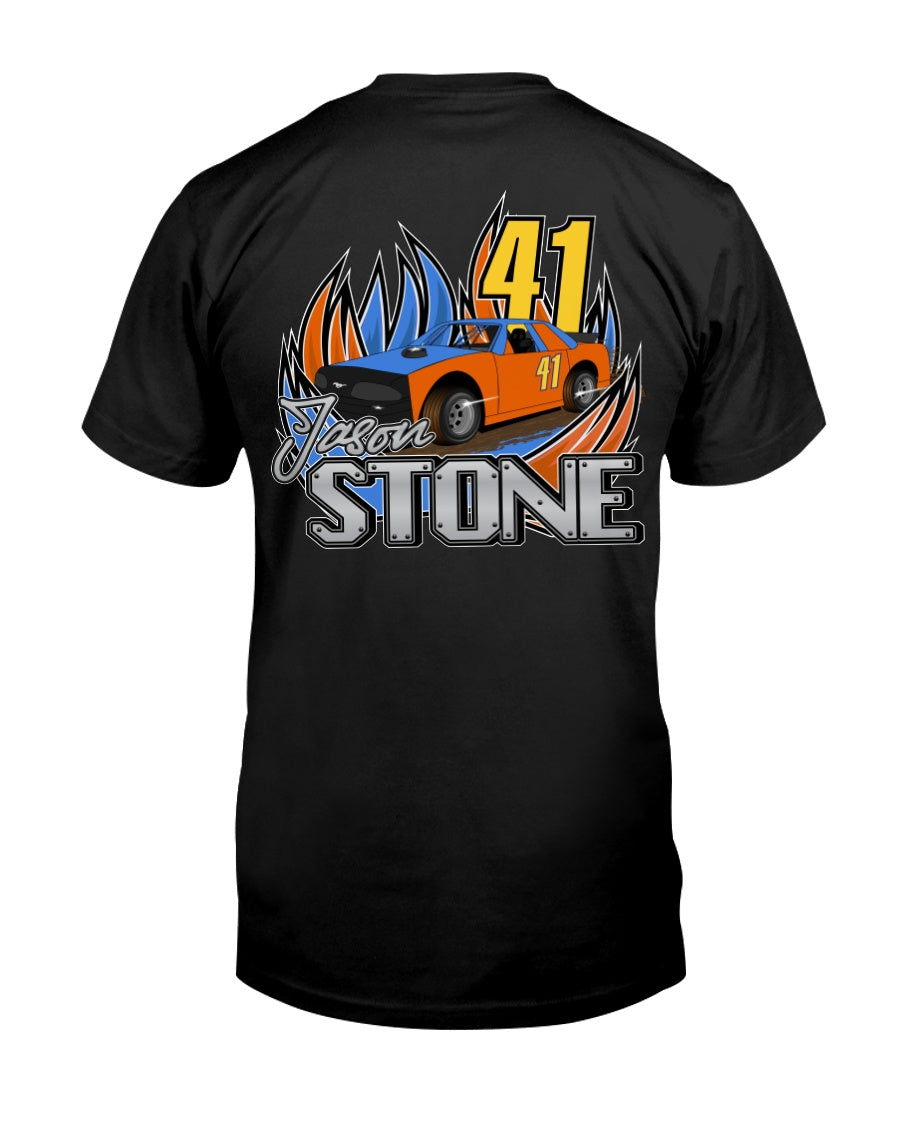 Jason Stone 2020 - Red Bomb Graphics - Custom Dirt Racing Shirts