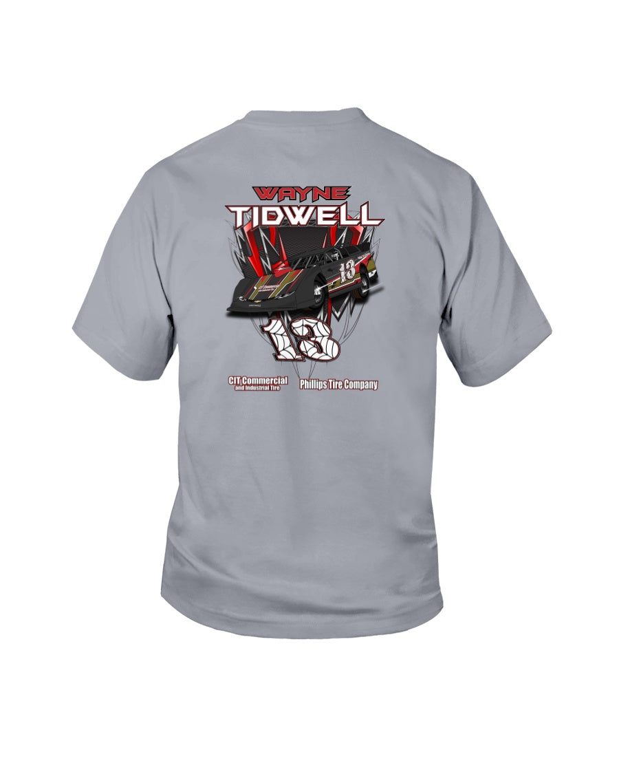 Wayne Tidwell 2020 Youth - Red Bomb Graphics - Custom Dirt Racing Shirts