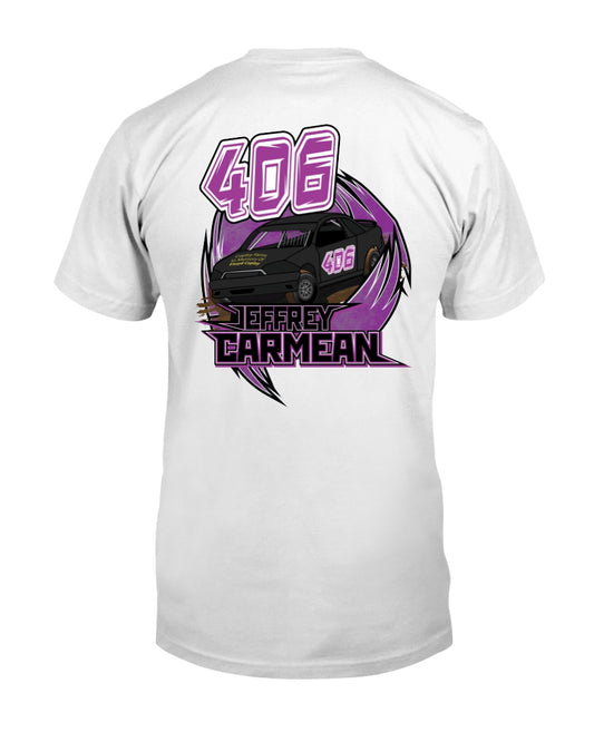 Jeffrey Carmean 2020 - Red Bomb Graphics - Custom Dirt Racing Shirts