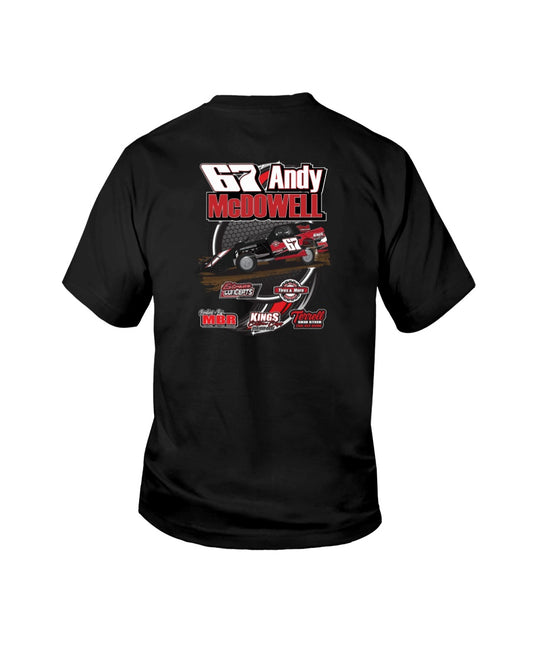 Andy McDowell 2020 Youth - Red Bomb Graphics - Custom Dirt Racing Shirts