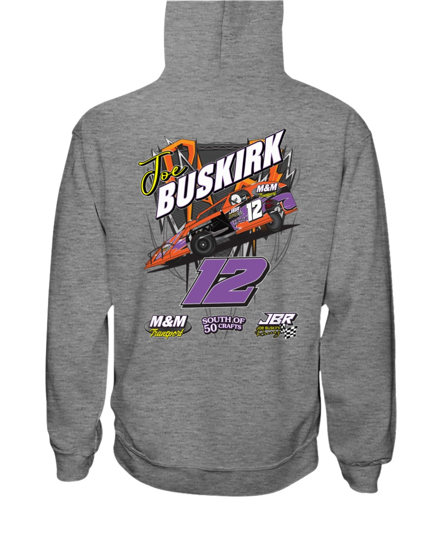 Joe Buskirk 2020 Hoodie - Red Bomb Graphics - Custom Dirt Racing Shirts