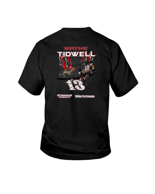 Wayne Tidwell 2020 Youth - Red Bomb Graphics - Custom Dirt Racing Shirts