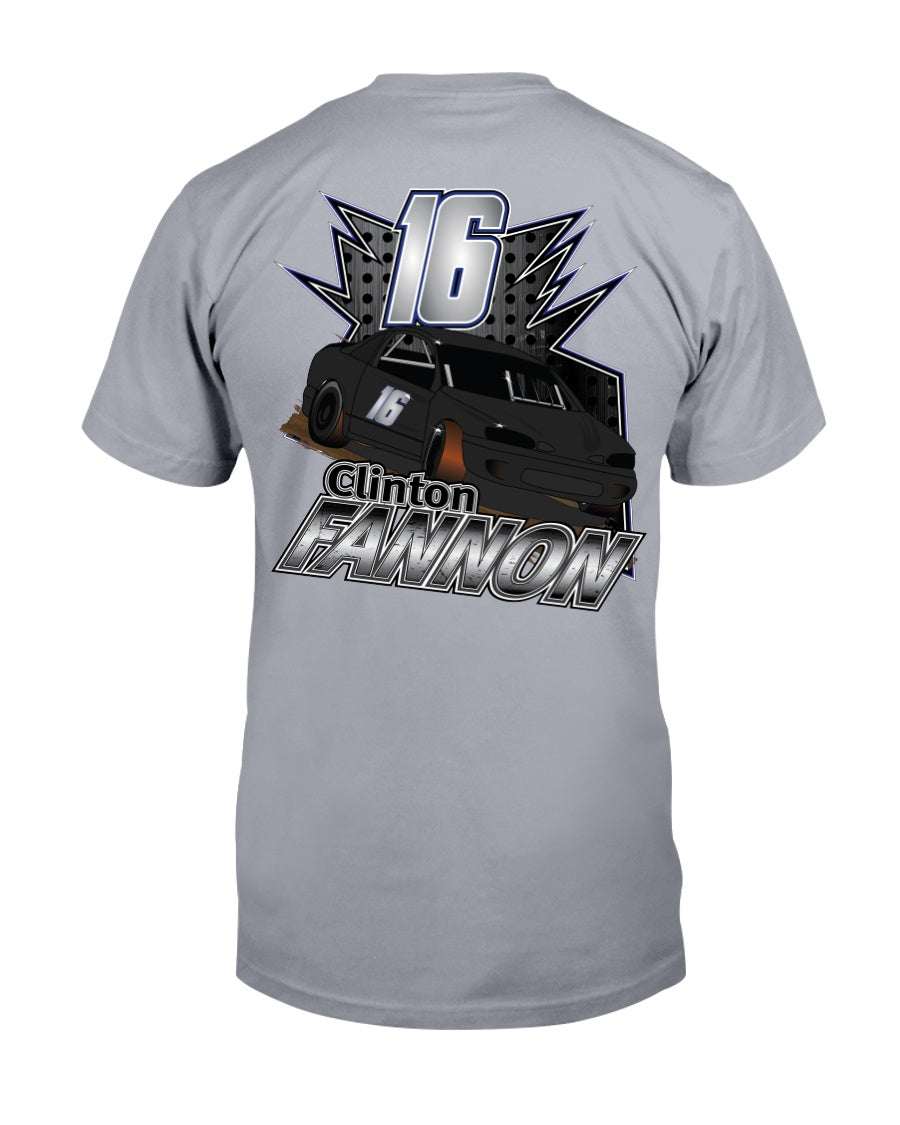 Clinton Fannon 2020 - Red Bomb Graphics - Custom Dirt Racing Shirts