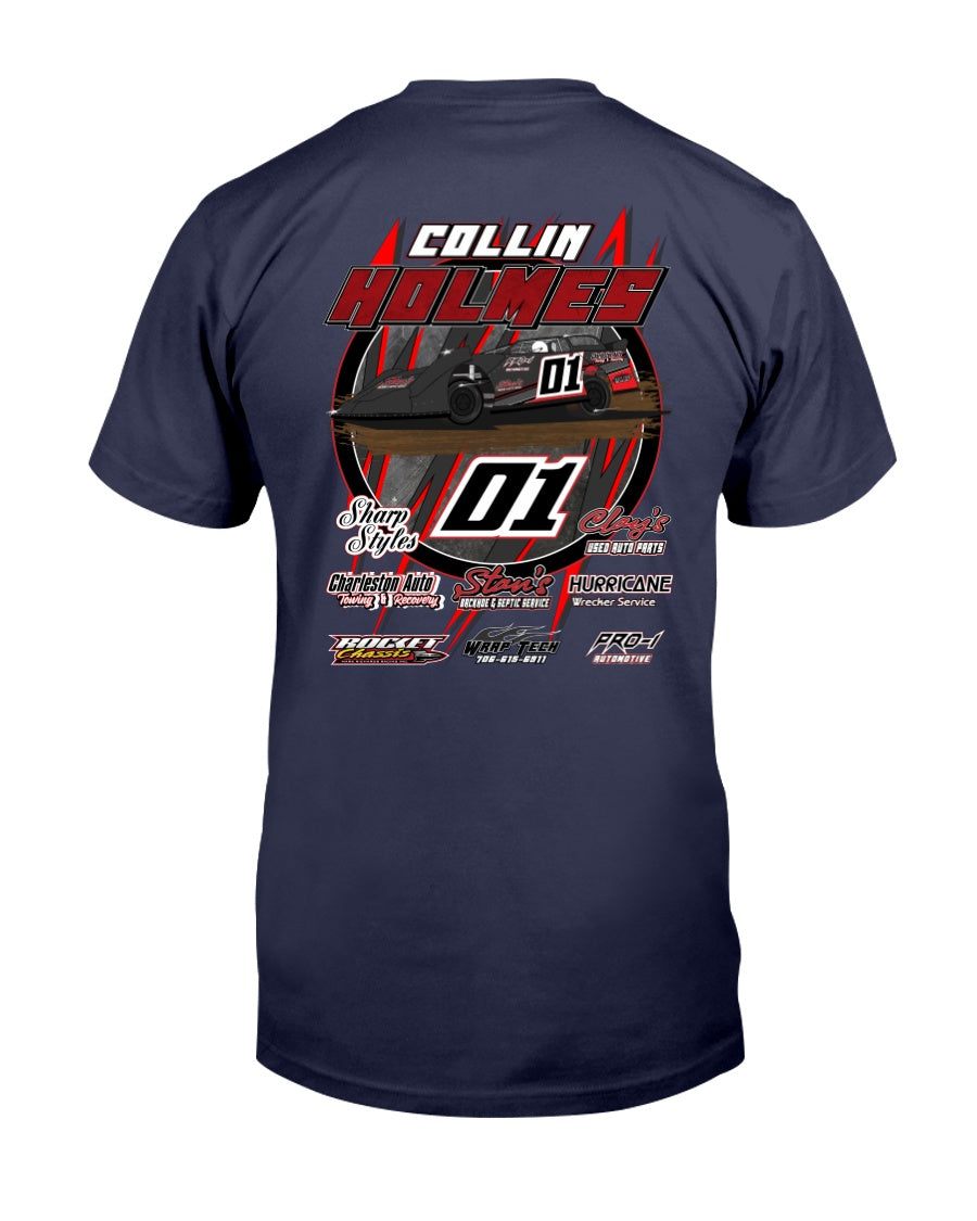 Collin Holmes 2020 - Red Bomb Graphics - Custom Dirt Racing Shirts