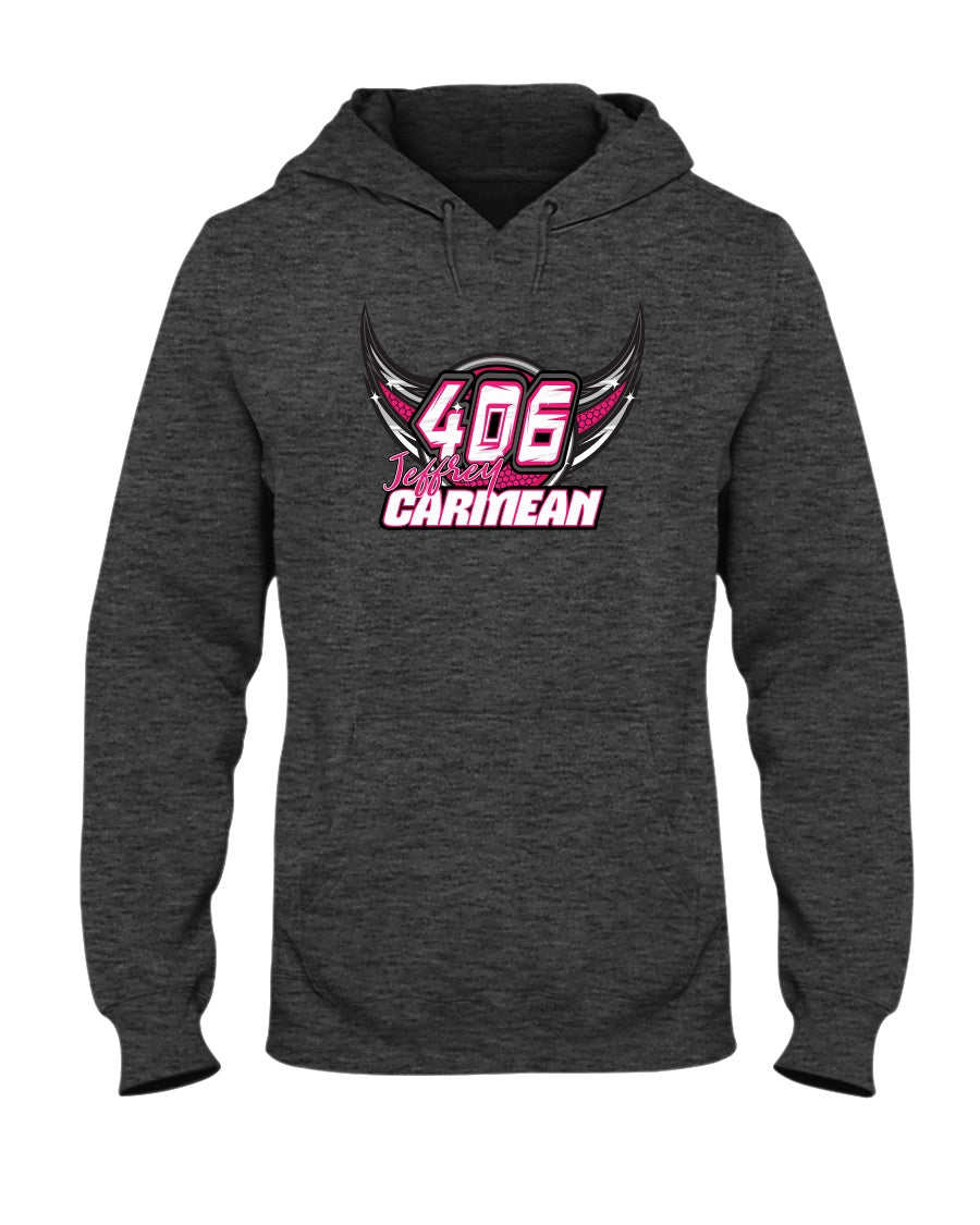 Jeffrey Carmean 2020 #2 Hoodie - Red Bomb Graphics - Custom Dirt Racing Shirts