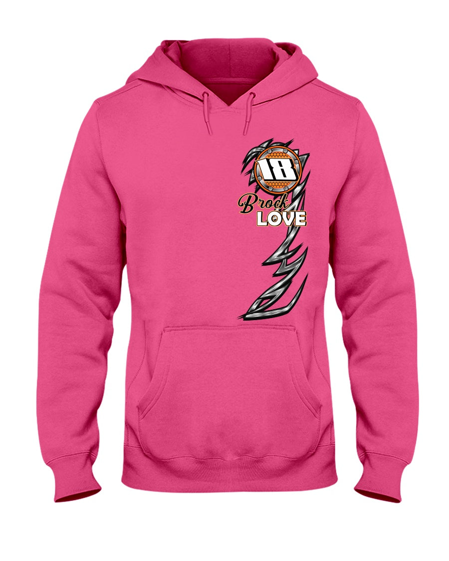 Brock Love 2020 Hoodie - Red Bomb Graphics - Custom Dirt Racing Shirts