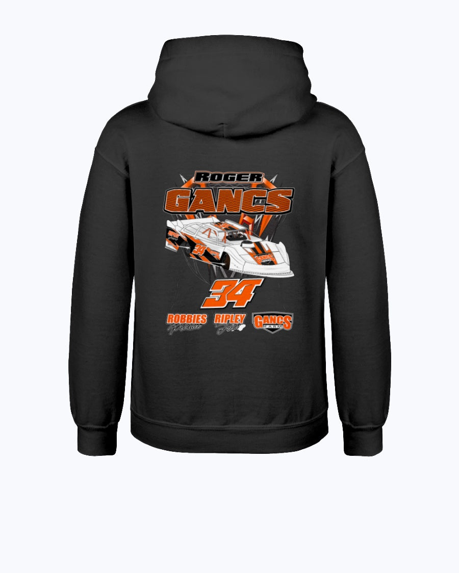 Roger Gancs 2020 Youth Hoodie - Red Bomb Graphics - Custom Dirt Racing Shirts