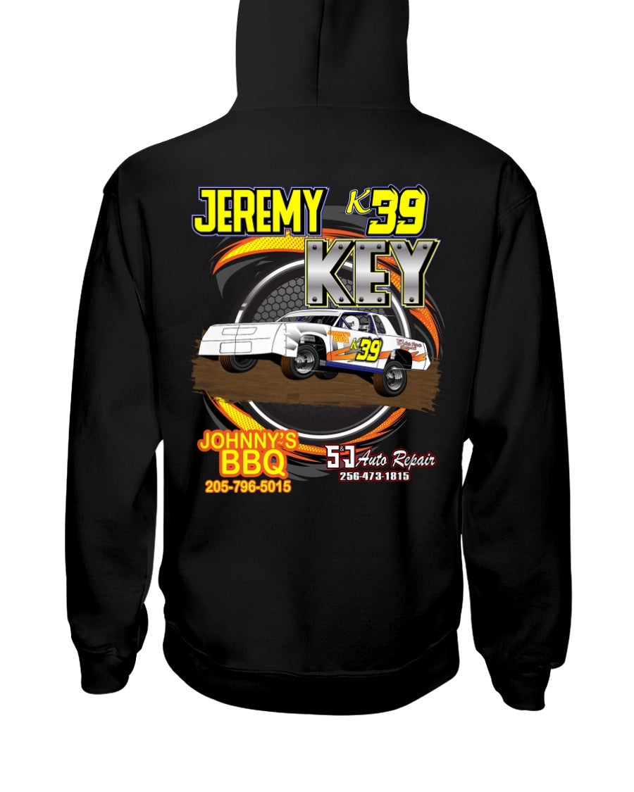 Jeremy Key Hoodie - Red Bomb Graphics - Custom Dirt Racing Shirts