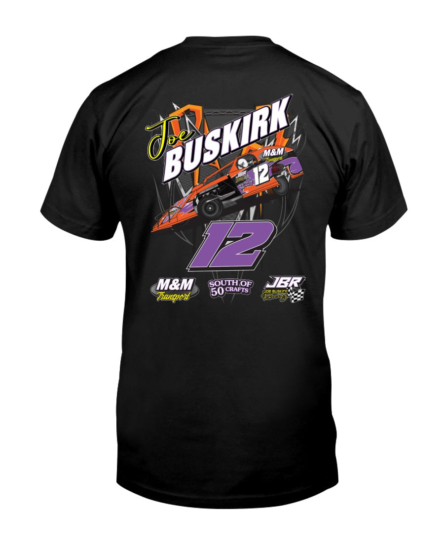 Joe Buskirk 2020 - Red Bomb Graphics - Custom Dirt Racing Shirts