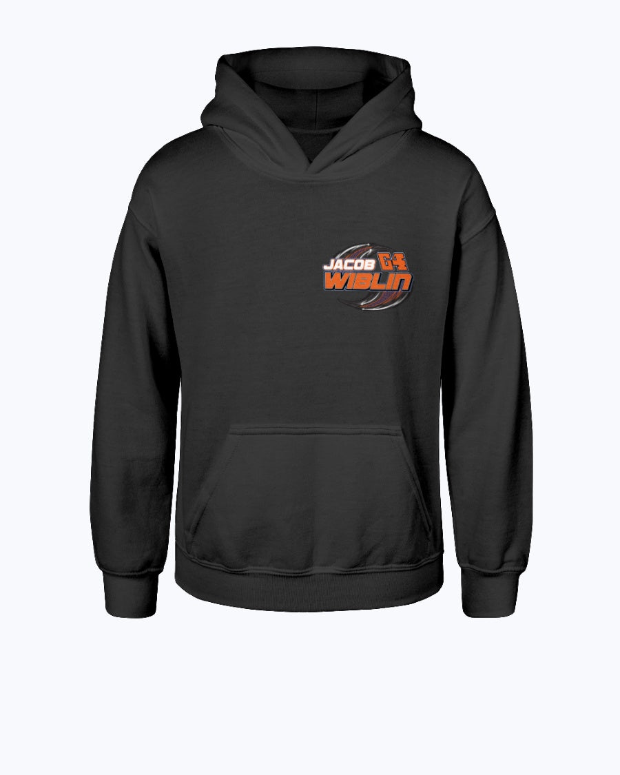 Jacob WIblin 2020 Youth Hoodie - Red Bomb Graphics - Custom Dirt Racing Shirts