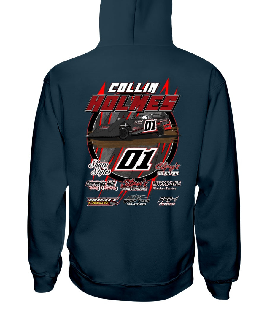 Collin Holmes 2020 Hoodie - Red Bomb Graphics - Custom Dirt Racing Shirts