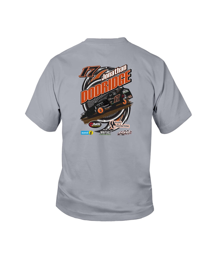 Jonathan Dodridge Youth Shirt - Red Bomb Graphics - Custom Dirt Racing Shirts