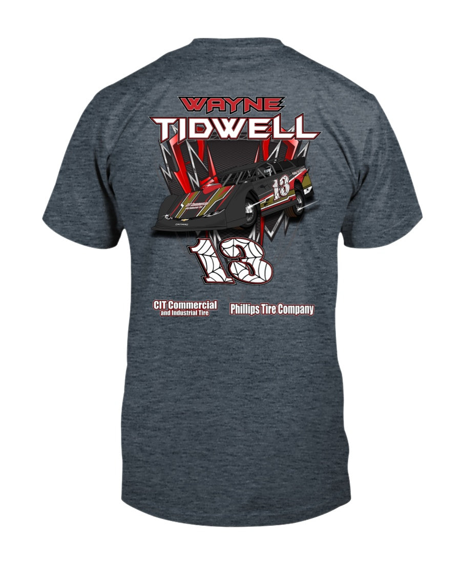 Wayne Tidwell 2020 - Red Bomb Graphics - Custom Dirt Racing Shirts