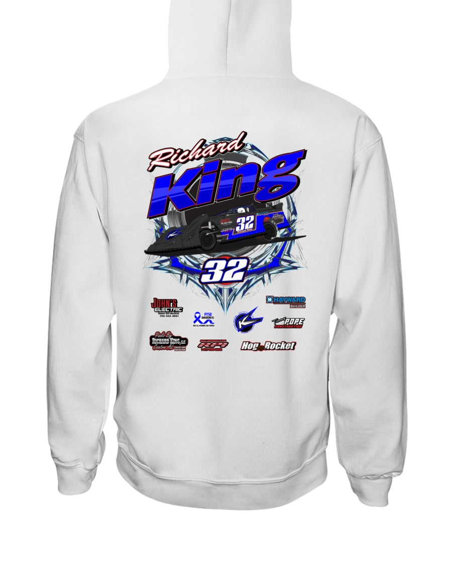 Richard King 2020 Hoodie - Red Bomb Graphics - Custom Dirt Racing Shirts