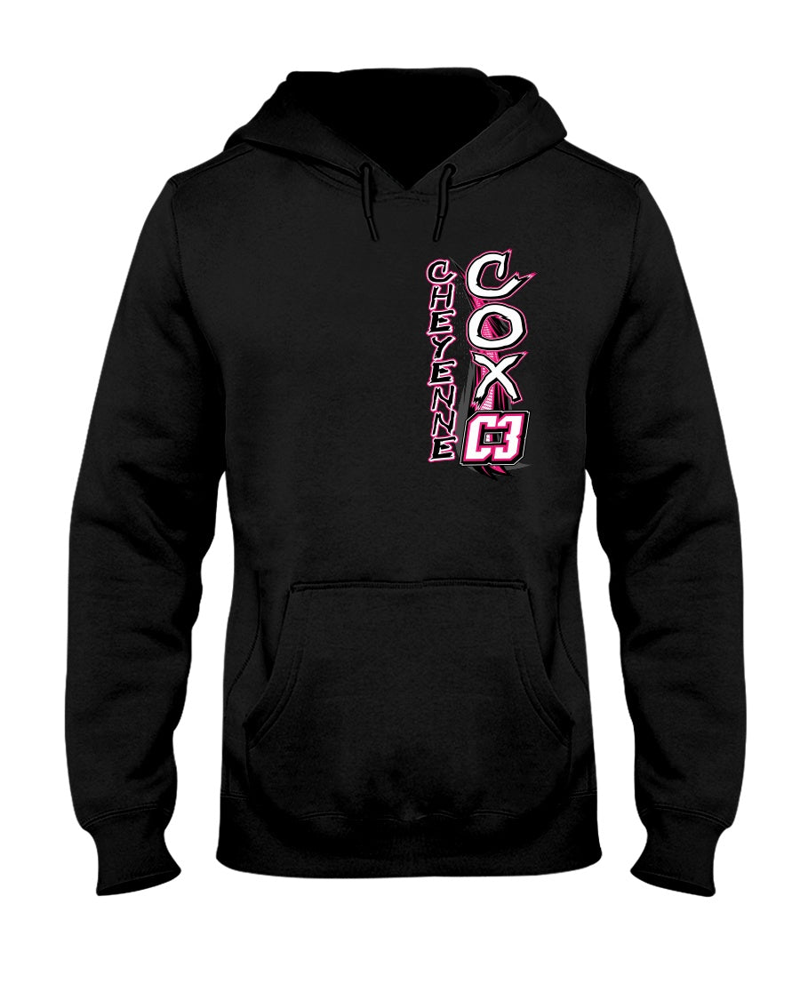 Cheyenne Cox 2020 Hoodie - Red Bomb Graphics - Custom Dirt Racing Shirts