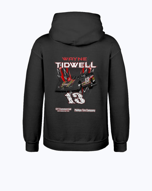 Wayne Tidwell 2020 Youth Hoodie - Red Bomb Graphics - Custom Dirt Racing Shirts