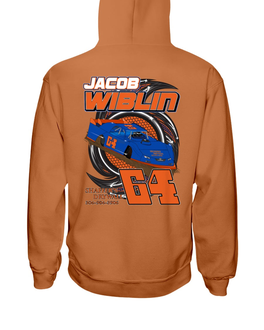 Jacob Wiblin 2020 Hoodie - Red Bomb Graphics - Custom Dirt Racing Shirts