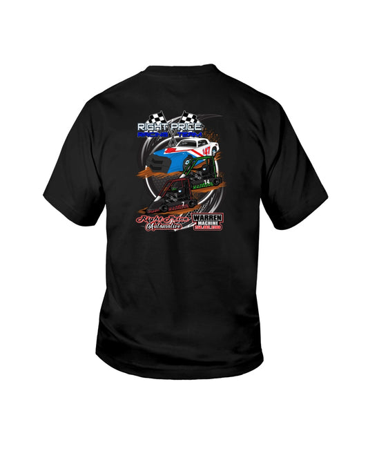 Right Price Racing Team 2020 Youth - Red Bomb Graphics - Custom Dirt Racing Shirts